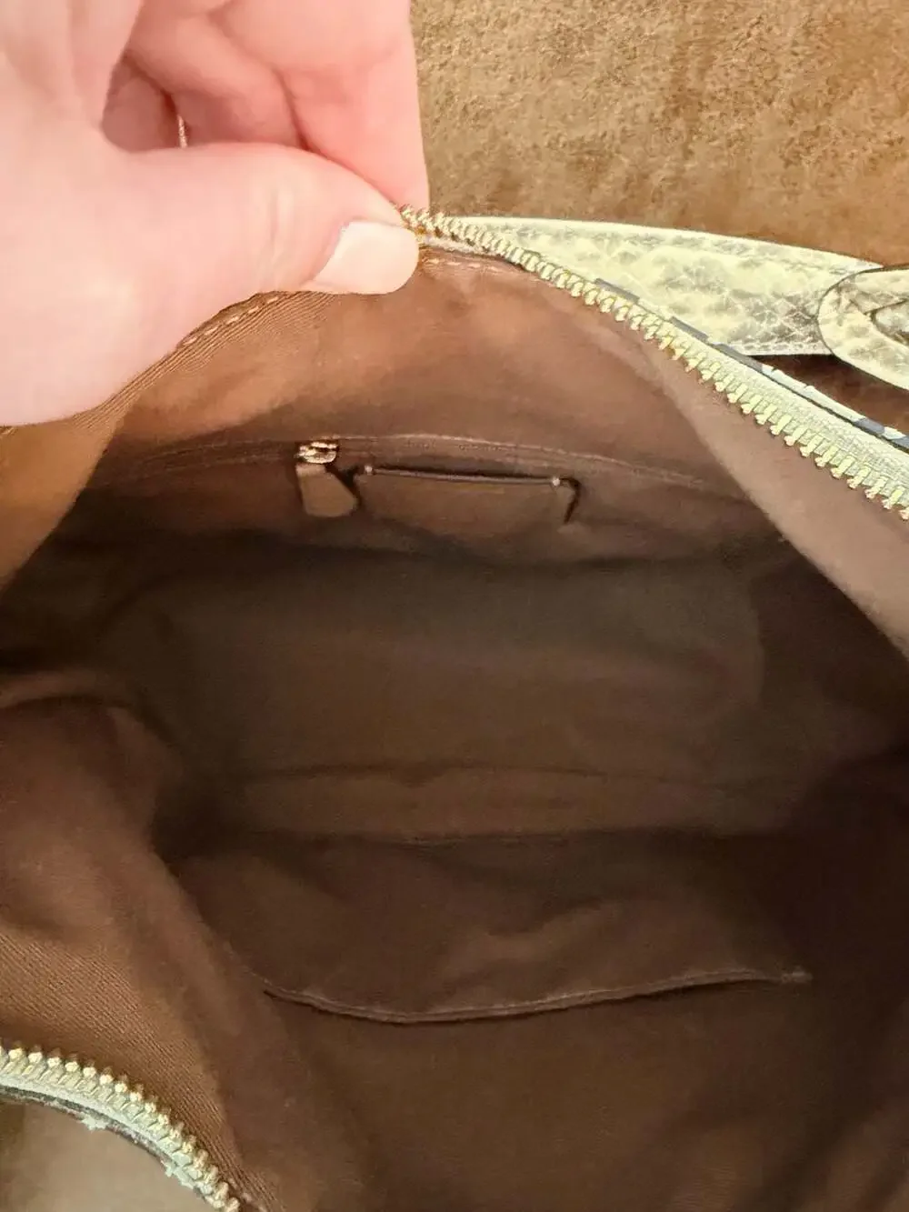 Coach Jules Hobo Signature Canvas Beige Leather Shoulder Bag Braid Strap